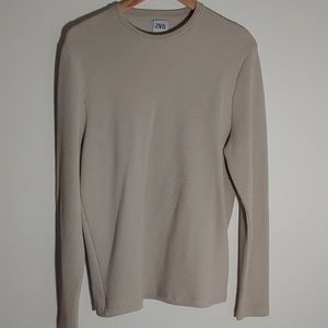 ZARA Man Textured Knit Sweater